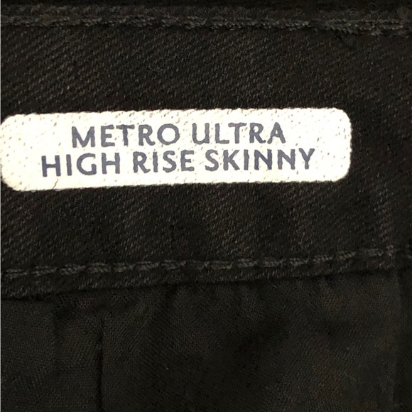 NWT - SEVEN7 Metro Ultra High Rise Skinny Black Cotton Blend Denim Jeans Size 4 - Picture 8 of 11